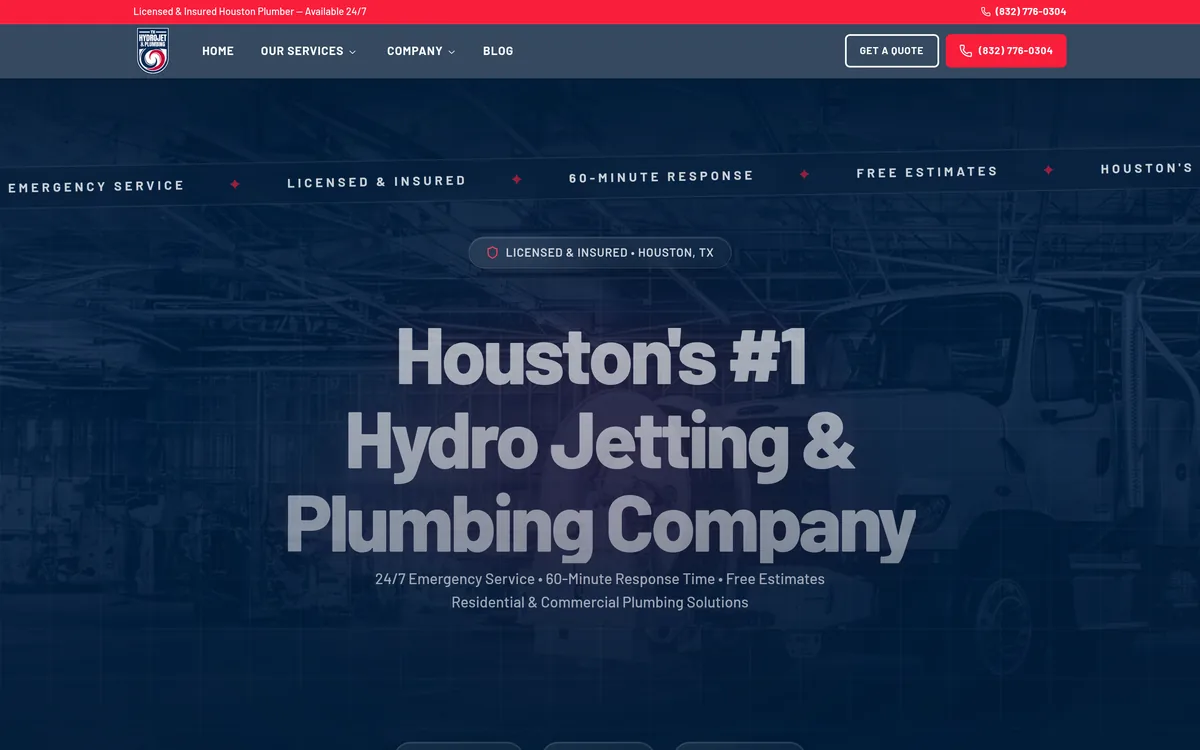TX Hydrojet website